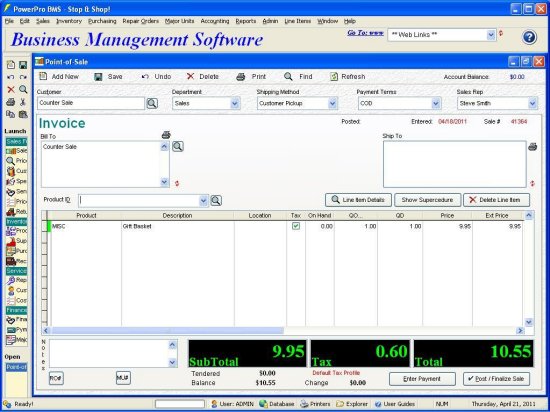 PowerPro Business Management Software